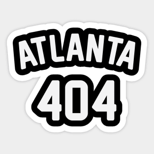 Atlanta 404 Sticker